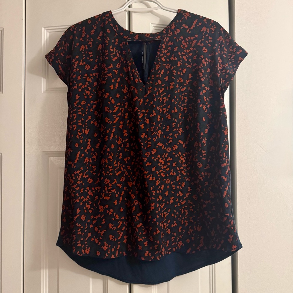 Women's Green and Orange Top